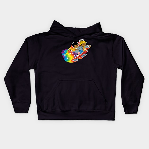 Super Crime Fighting Ace Is On The Case! Kids Hoodie by Jacob Chabot